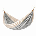 Amaca in Nylon con Cordino Poliestere Beige e Grigio 300x150 cm